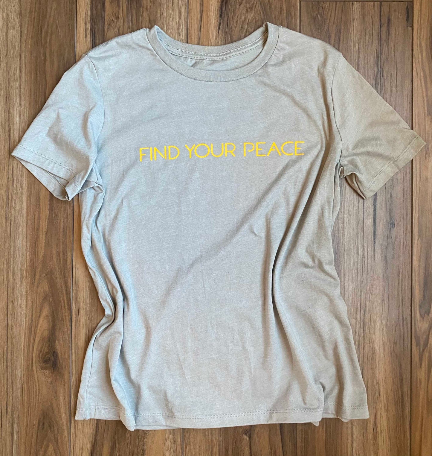 WOMENS -Heather Stone "Find Your Peace" Tee